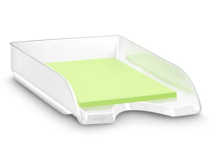 Tabuleiro de Secretária Cep Plástico Branco 257x348x66 mm
