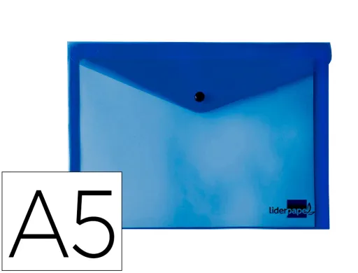 Bolsa Porta Documentos com Mola Din A5 Azul
