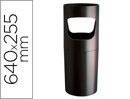 Porta Guarda-Chuvas Archivo em Plástico de Cor Preto Opaco 640 X 255 mm