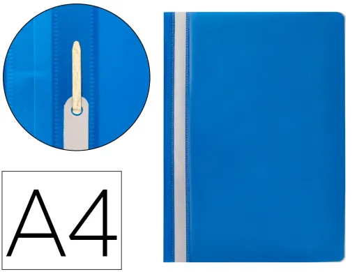 Bolsa Dossier Q-Connect Fastener em Plástico Din A4 Azul
