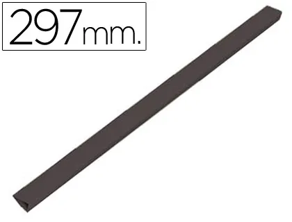 Lombadas Plastico para Encadernacao, Preto a4