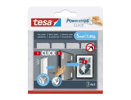 Tira Adesiva Tesa Powerstrips Click Ate 1,8 kg 4x2