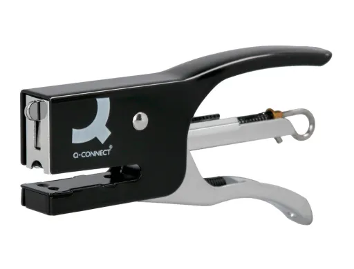 Agrafador Q-Connect Kf22340 de Alavanca Metalico Cor Preto Capacidade 12 Folhas Usa Agrafes Numero 10