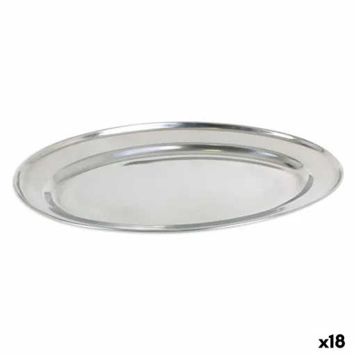 Tabuleiro Privilege 42853 Aço Inoxidável Oval (18 Unidades) (35 x 22,2 cm)