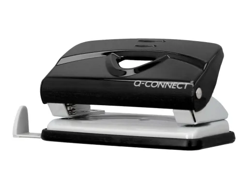 Furador q-Connect Kf14214 Preto Abertura 1 mm Capacidade 10 Folhas