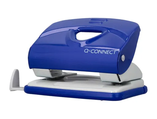 Furador q-Connect Kf14218 Azul Abertura 2 mm Capacidade 20 Folhas