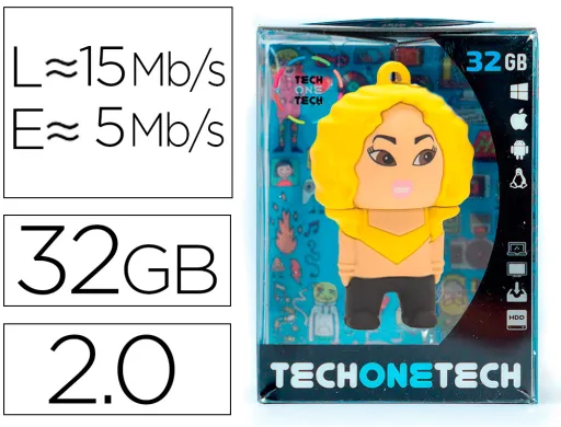 PenDrive USB Tech One Tech Shasha Kira 32 GB