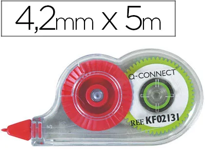 Fita Corretora Branca q-Connect 4,2 mm x 5 mt: Limpeza e Profissionalismo