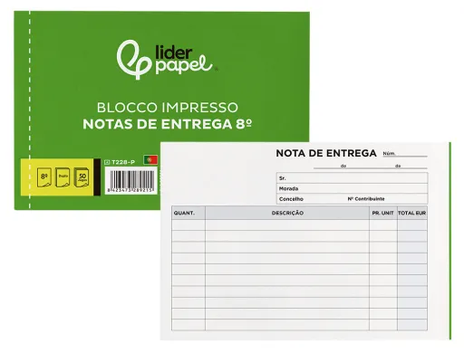 Bloco de Entregas Duplicado 105x155 mm