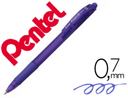 Esferográfica Pentel Retrátil Bx417 Cor Violeta
