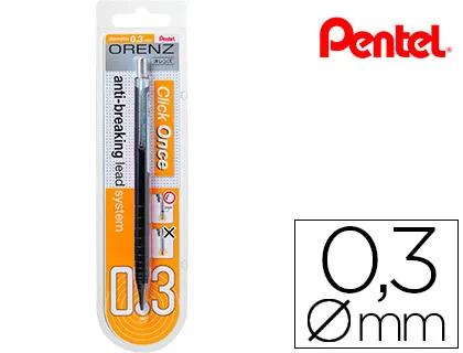 Lapiseira Pentel Orenz 0,3 mm -Preto-em Blister de 1 Unidade