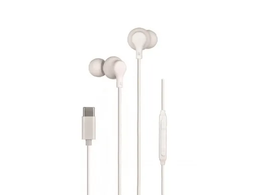 Auricular Daewo in-Ear Con Microfono Usb Tipo-c Color Blanco