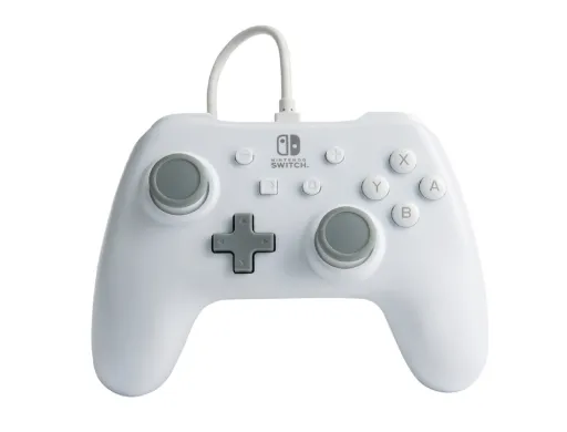 Comando Power a com Cabo para Nintendo Switch Branco