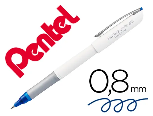 Roller Ball Pentel Floatune Ponta de 0,8 mm Cor Azul