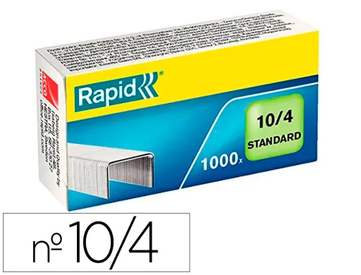 Agrafes Rapid 10/4 mm Galvanizados Caixa de 1000 Unidades