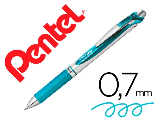 Roller Pentel Bl77 0,7 mm Energel Rectractil Azul Ceu