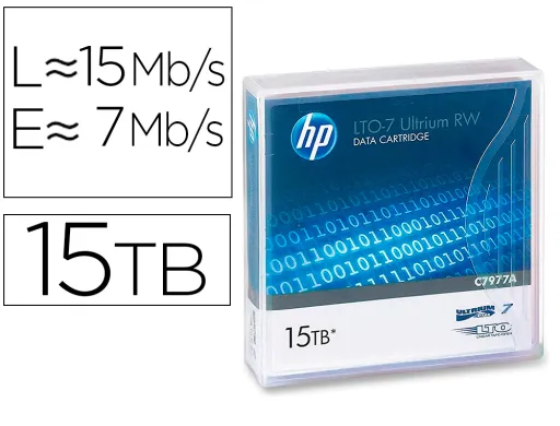 Tinteiro HP de Datos Lto Ultrium 7 Supl 15 TB rw/1000 Páginas