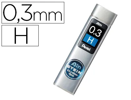 Minas Pentel Ain Stein 0.3 H Estojo com 15 Minas