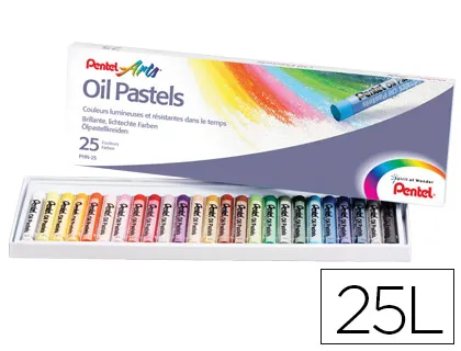 Pastel de Oleo Pentel Arts 25 Cores