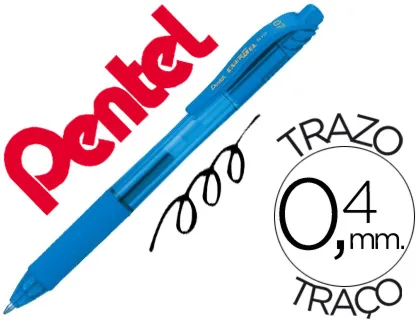 Roller Pentel Energel Bl107 0,7mm Azul Ceu