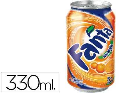 Fanta Laranja Lata 330ml