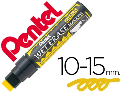 Marcador Pentel Giz Smw56 Wet Erase Amarelo