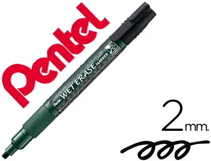 Marcador Pentel Giz Smw26 Wet Erase Preto