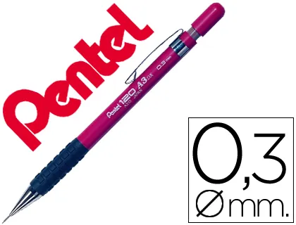 Lapiseira Pentel A313 0,3 mm Vermelha