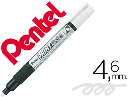 Marcador Pentel Mmp20 Paint Vidro e Plastico Branco