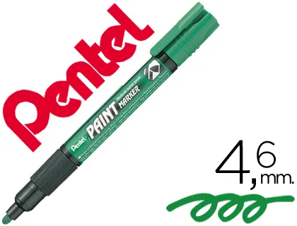 Marcador Pentel Mmp20 Paint Vidro e Plastico Verde