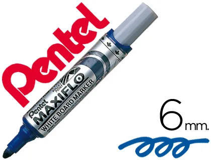 Marcador Pentel Mwl5m Quadro br Maxiflo Azul