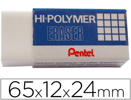 Borracha Pentel Branca Zeh10 Lapis