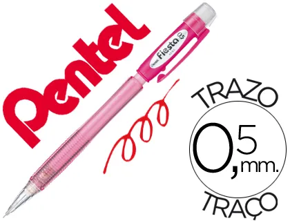 Lapiseira Pentel Ax105 Fiesta 0,5 mm Vermelho
