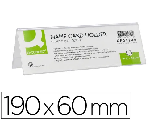 Identificadores Secretária Q-Connect Metacrilato 190x60mm