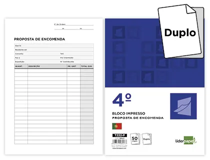 Bloco Encomendas Duplicado155x215 mm