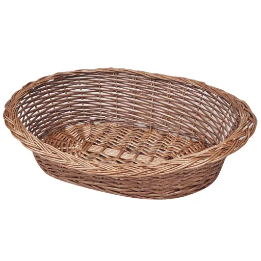 Cesto para Cão/Cama para Animais Salgueiro Natural 50 cm
