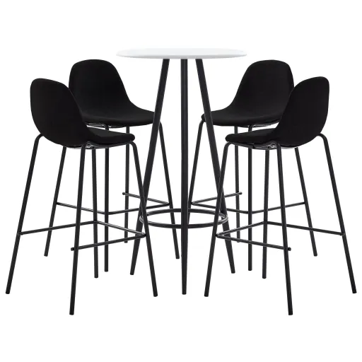 Conjunto de Bar Tecido Preto (5 pcs)