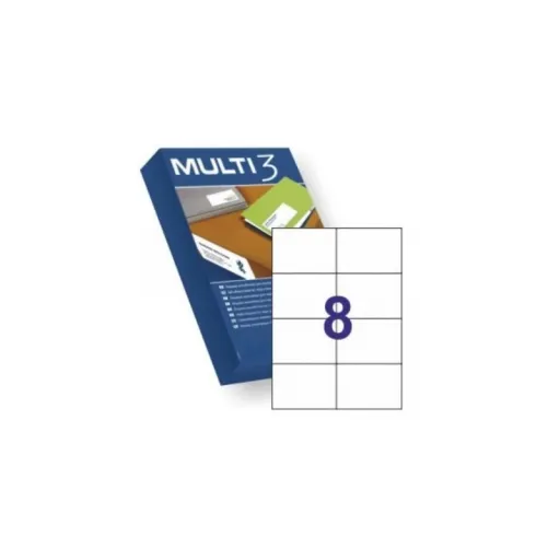Etiquetas Autocolantes Multi3 105x74 mm – Caixa com 500 Folhas​