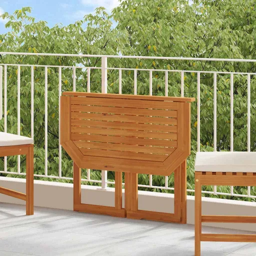 Mesa de Bistrô 90x50x75 cm Madeira de Acácia Maciça