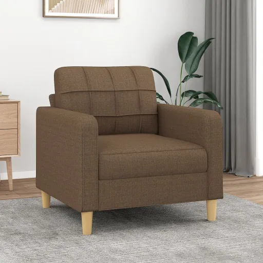 Poltrona 60 cm Tecido Castanho