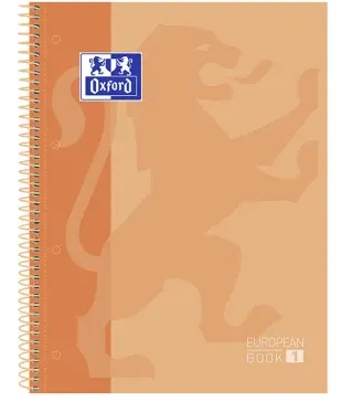 Caderno Espiral A4+ Capa Extradura Quadriculado 90g Pêssego – Oxford