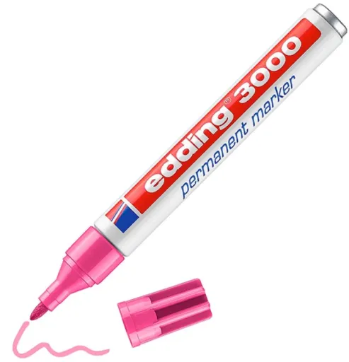 Marcadores Permanentes Edding 3000 Rosa – Edding
