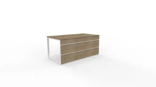 Secretária KCLOSE Branco / Mel 1600x840x740 mm - Kclose