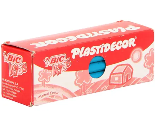 Lápis de Cera Azul Claro 25 Un. - Plastidecor BIC