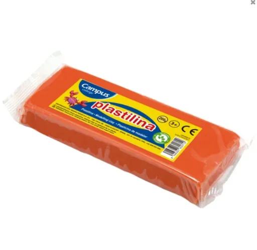 Plasticina em Barra 200g – Laranja – Campus