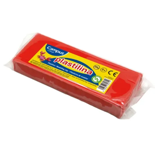 Plasticina em Barra 200g – Vermelho – Campus