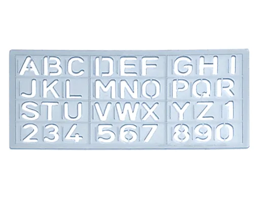 Escantilhao Letras e Numeros 15 mm