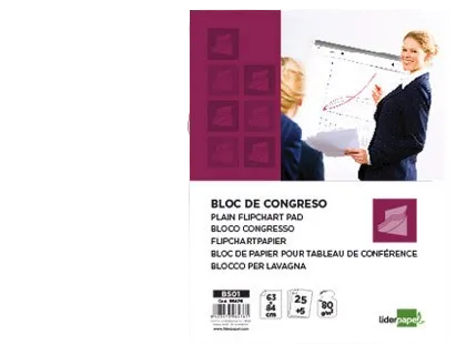 Bloco Congresso Liderpapel 25 Folhas 63x84 cm