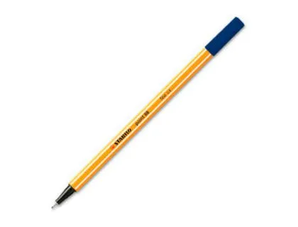 Marcador Stabilo Ponta de Fibra Point 88 Azul Escuro 0,4 mm