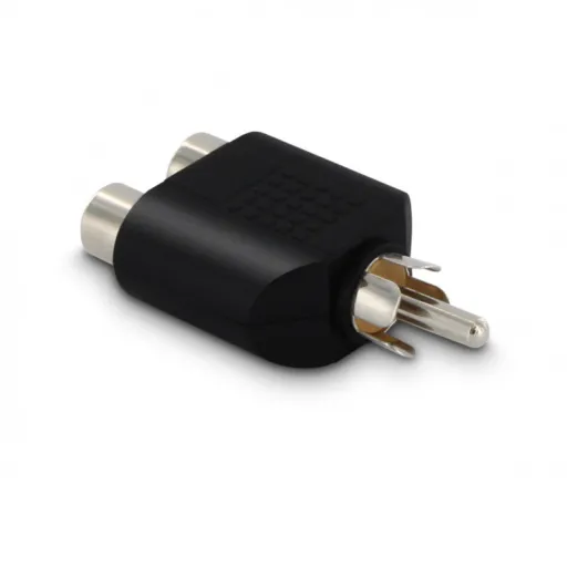 METRONIC - Adaptador Áudio 1 RCA MACHO/2 RCA FEMEA 360040